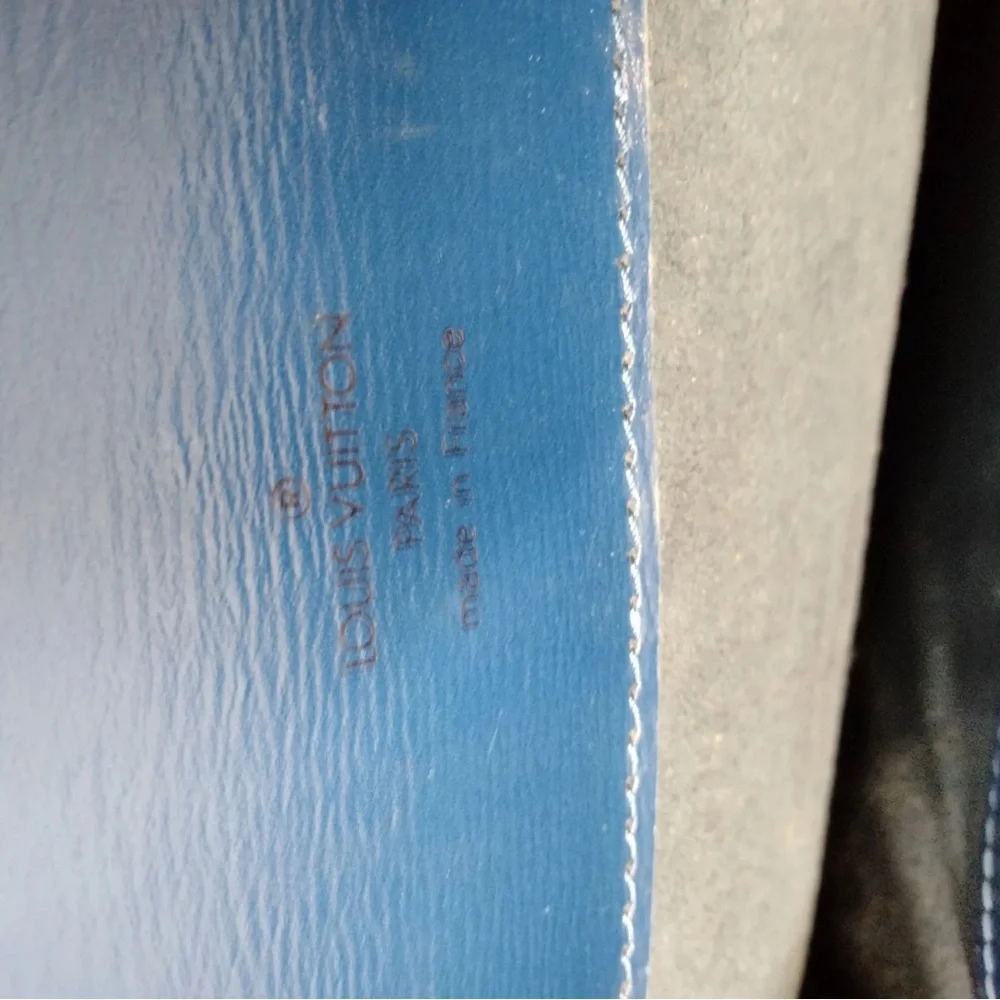 Louis Vuitton Cluny Epi Blue Shoulder Bag